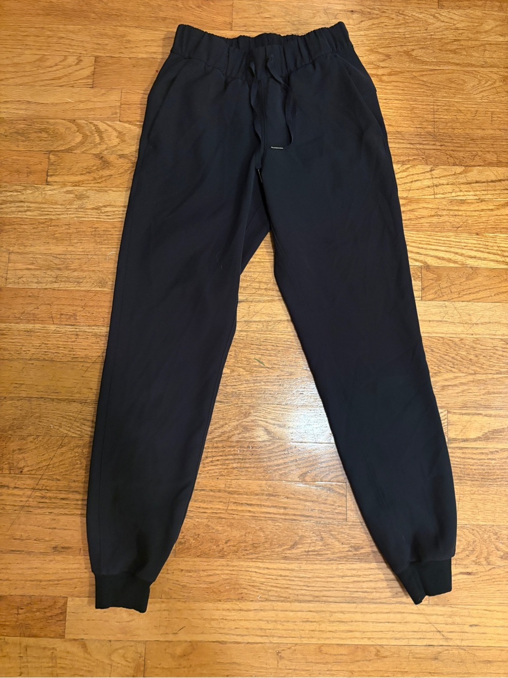 lululemon athletica Black Track Joggers with Drawstring Waist